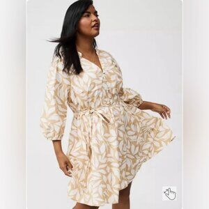 Torrid Peasant Skater Mini Dress